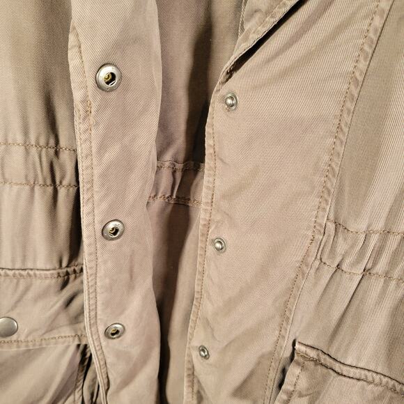 Lucky Brand Women’s Small Gray 100% Tencel Field Utility Jacket Neutral - Picture 4 of 9